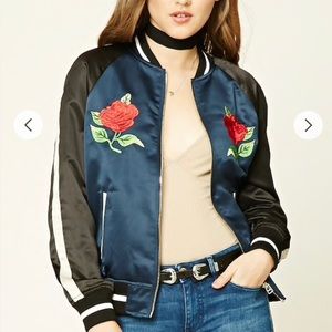 F21 Highlands varsity jacket